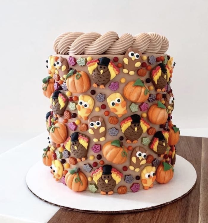 thanksgiving cake ideas - thanksgiving characters