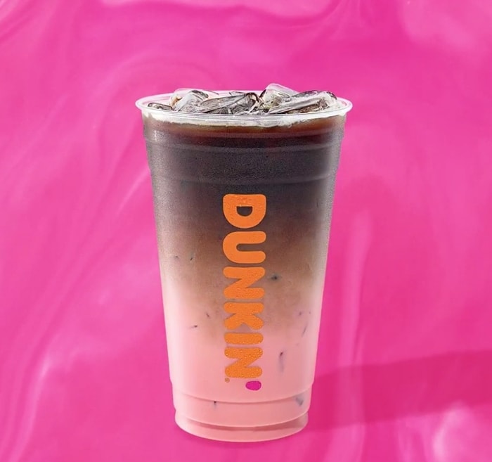 Dunkin Winter Menu 2024 - Pink Velvet Swirl Macchiato