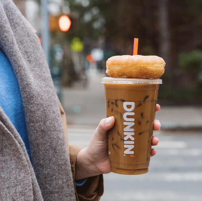 Dunkin Winter Menu 2024 - Iced Hazelnut Bark Coffee