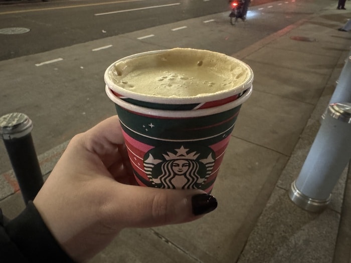 Best Hot Drinks at Starbucks Ranked - Honey Almondmilk Flat White