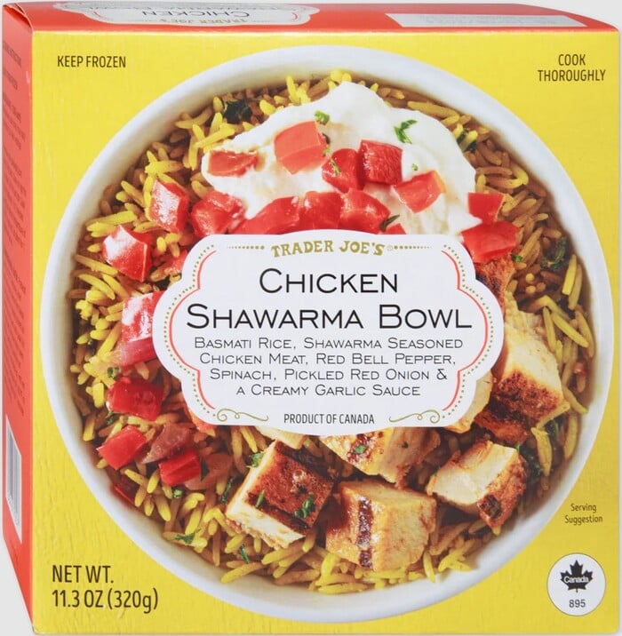 Best Trader Joe's Products December 2023 - Chicken Shawarma Bowl