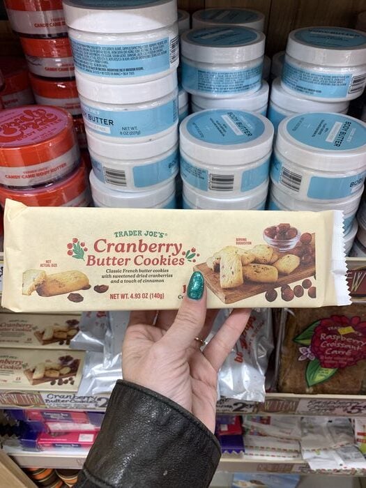Best Trader Joe's Products December 2023 - cranberry butter cookie