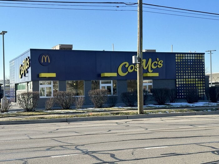 CosMc's Menu McDonald's Restaurant Spinoff - Outside