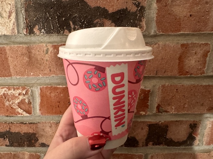 Dunkin White Hazelnut Bark Coffee review - hot