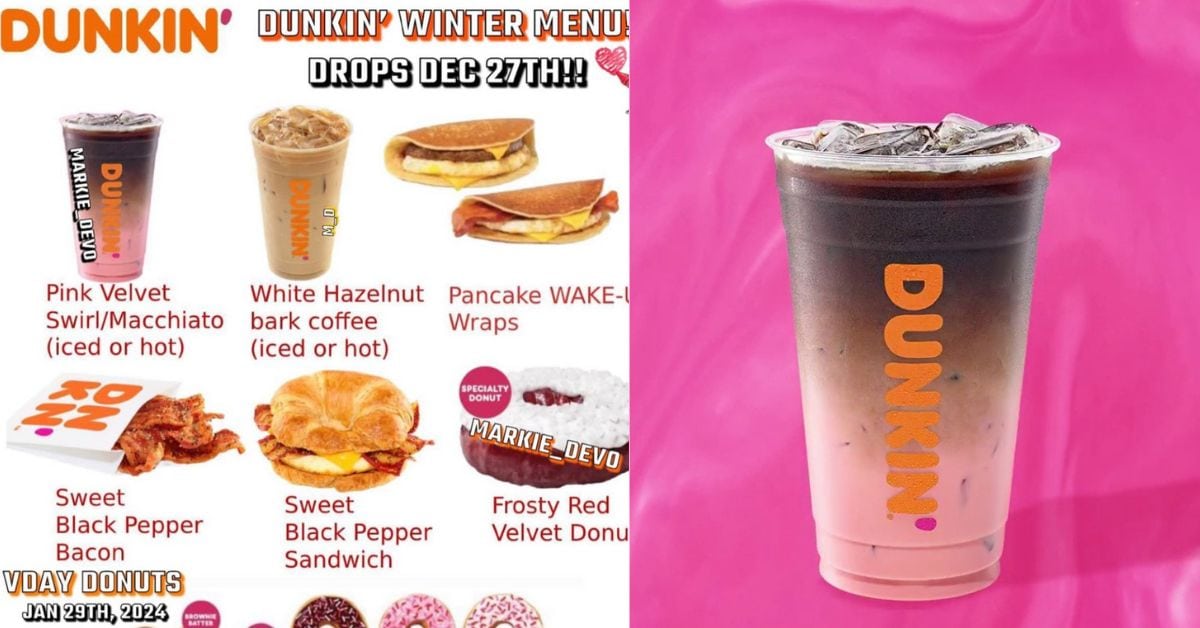 Dunkin Winter Menu 2024