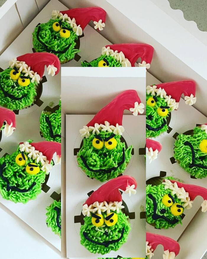 Grinch Cupcakes - Cursed Grinch Cupcakes