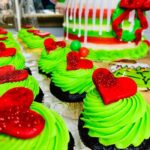 Grinch Cupcakes - Big Heart Grinch Cupcakes