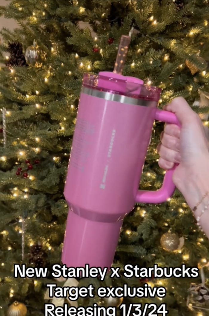 Pink Starbucks Stanley Cup - January 2024