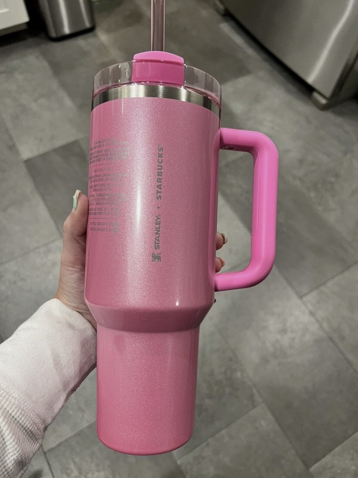 Pink Starbucks Stanley Cup - shimmery 2024