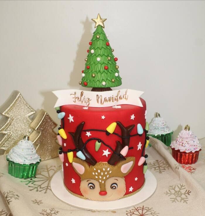 Reindeer Cakes - Feliz Navidad