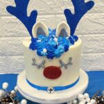 Reindeer Cakes - Blue and White