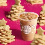 Starbucks Christmas Drinks - Iced Sugar Cookie Almondmilk Latte