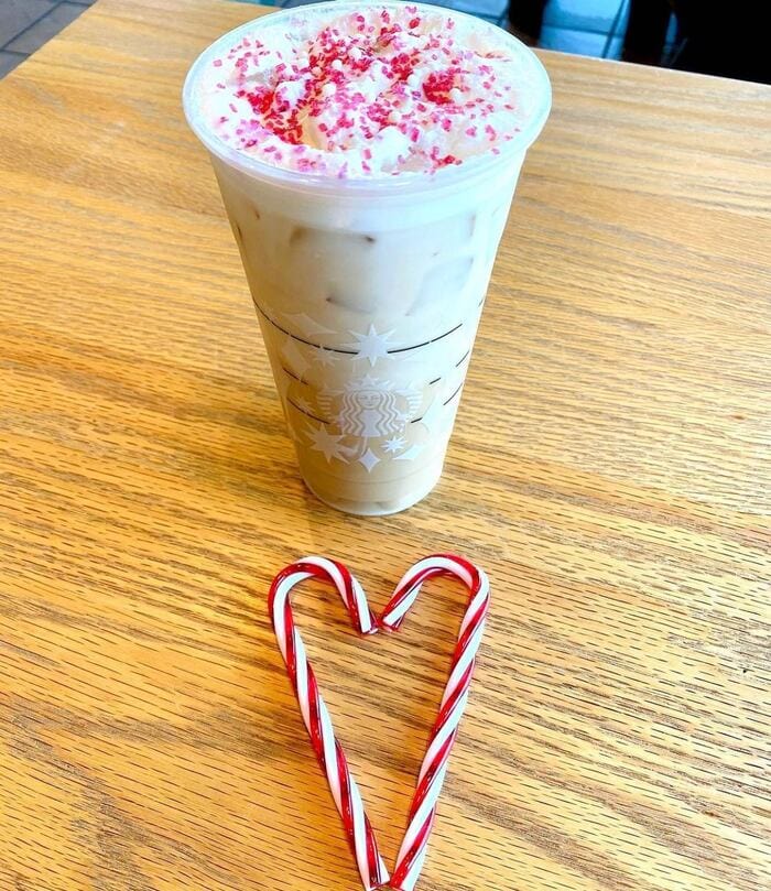 Starbucks Christmas Drinks - Candy Cane Cold Brew