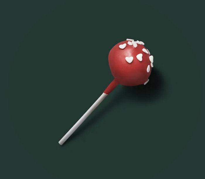 Starbucks Winter Menu 2024 - Valentine Cake Pop