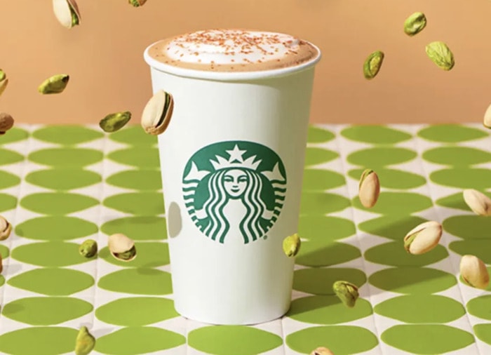 Starbucks Winter Menu 2024 - Pistachio Latte