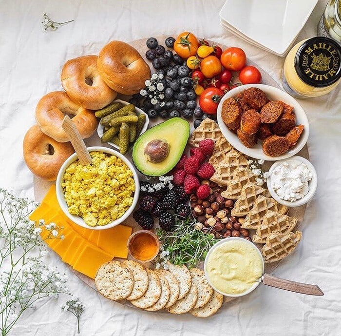 Vegan Charcuterie Board Ideas - Vegan Breakfast Charcuterie Board