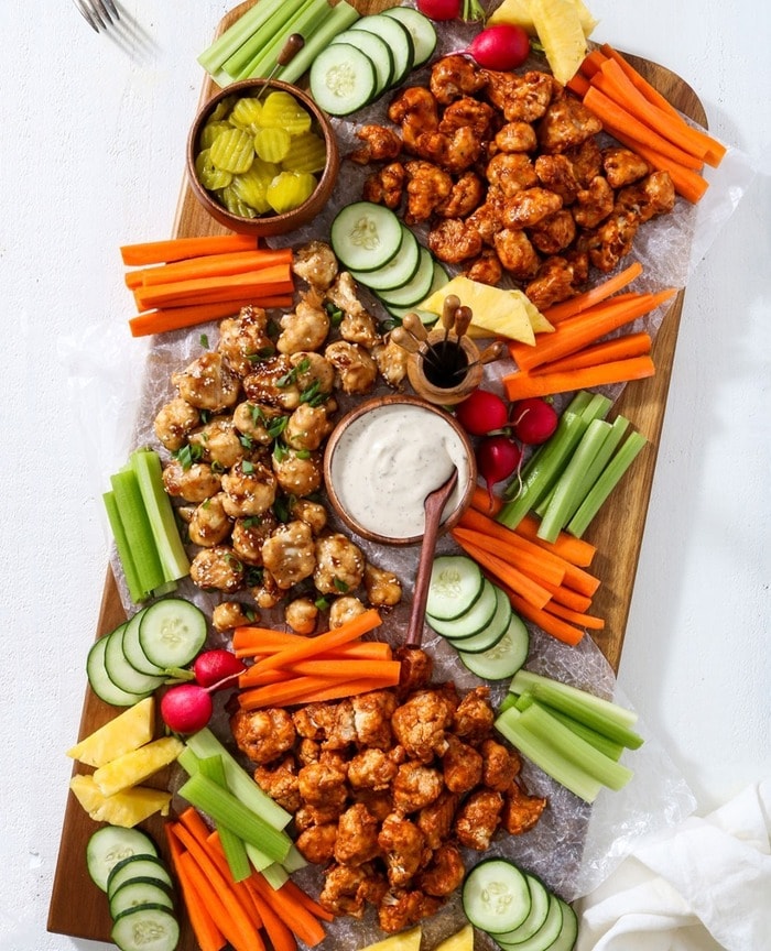 Vegan Charcuterie Board Ideas - Game Day Charcuterie Board