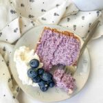 Willy Wonka Dessert Ideas - Blueberry Angel Food Cake