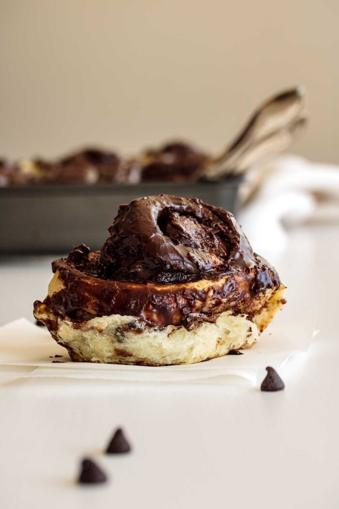 Willy Wonka Dessert Ideas - Nutella Chocolate Cinnamon Rolls