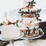 Winter Wedding Cake Designs - Rustic Ivy Winter Cake
