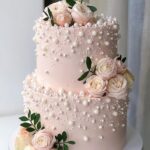 Winter Wedding Cake Designs - Pretty in Pink Cake