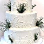Winter Wedding Cake Designs - Mountain Cake