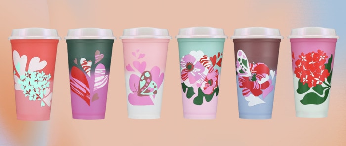 Starbucks Valentine Cups 2024 - Reusable hot cups