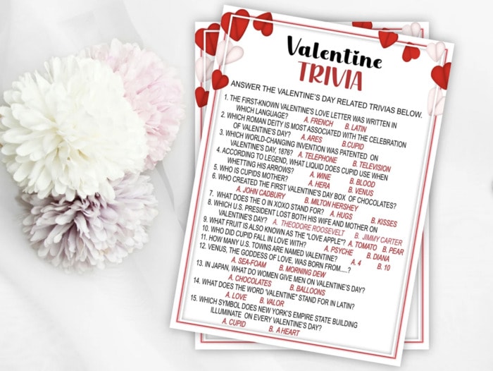 Valentine's Day Games for Adults - Trivia