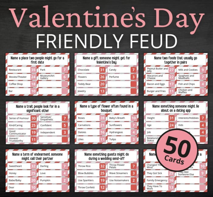 Valentine's Day Games for Adults - Family Feud