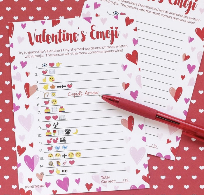 Valentine's Day Games for Adults - Emoji