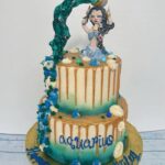 Aquarius Cakes - Sculpted Aquarius Birthday Cake