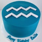 Aquarius Cakes - Minimalist Aquarius Cake