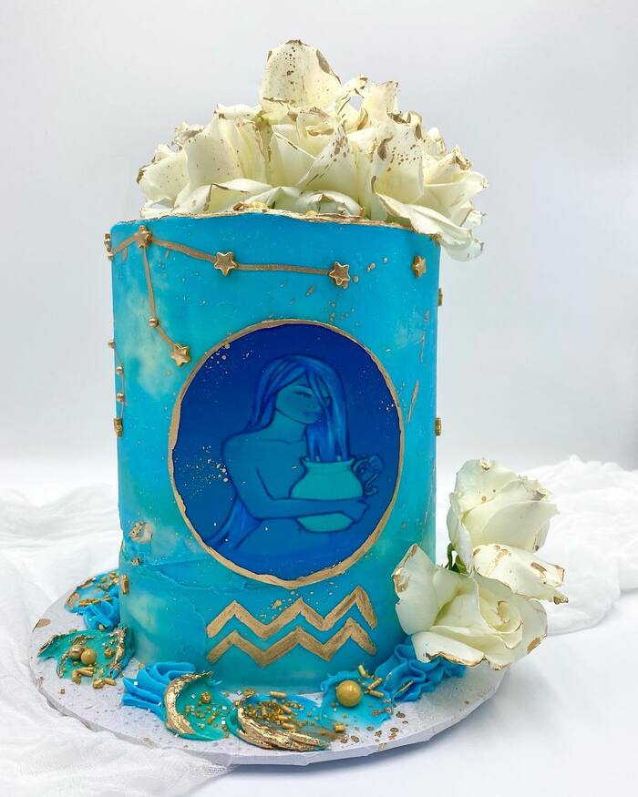 Aquarius Cakes - Aquarius Goddess Cake