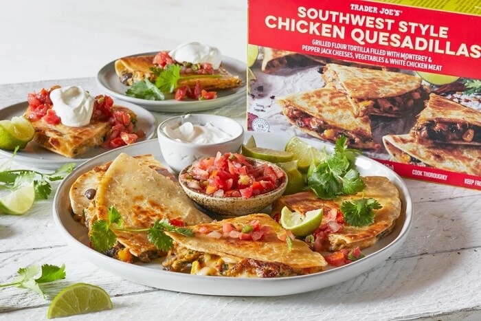 Best Trader Joes Super Bowl Snacks - Southwest Style Chicken Quesadillas