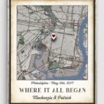 Best Valentine's Day Decor - Where We Met Map