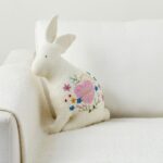 Best Valentine's Day Decor - Honey Bunny Embroidered Shaped Pillow