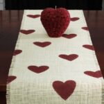 Best Valentine's Day Decor - Valentine’s Burlap Table Runner