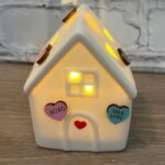 Best Valentine's Day Decor - Light Up Ceramic House