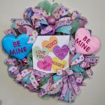 Best Valentine's Day Decor - Conversation Hearts Wreath