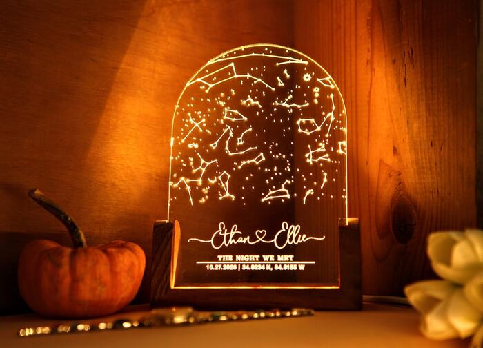 Best Valentine's Day Decor - Personalized Constellation Chart Map