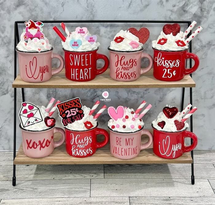 Best Valentine's Day Decor - Valentine’s Day Mini Mug Decor