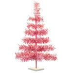 Best Valentine's Day Decor - Valentine’s Day Pink Tinsel Tree