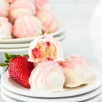 Best Winter Desserts - Strawberry Shortcake Truffles