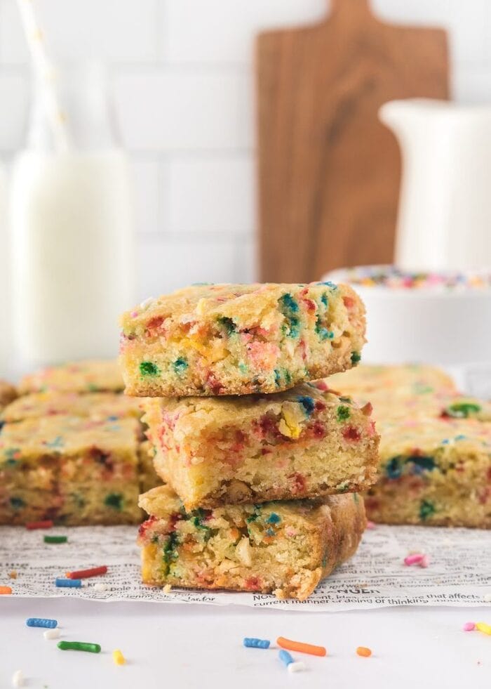 Best Winter Desserts - Funfetti Blondies