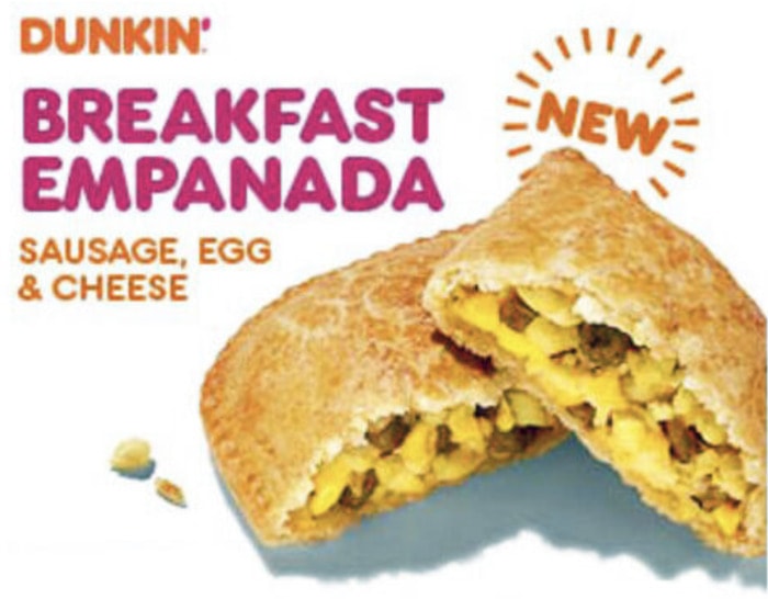 Dunkin' Spring Menu 2024 - Breakfast Empanada