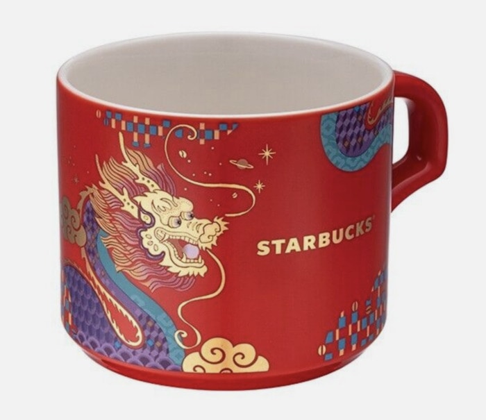 Starbucks Year of the Dragon Cups - taiwan red cup