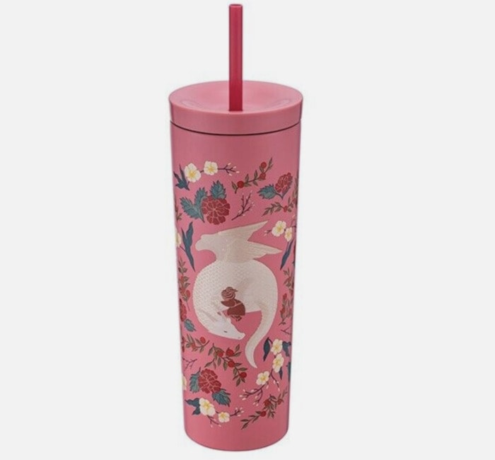 Starbucks Year of the Dragon Cups - hong kong pink guardian dragon cold cup