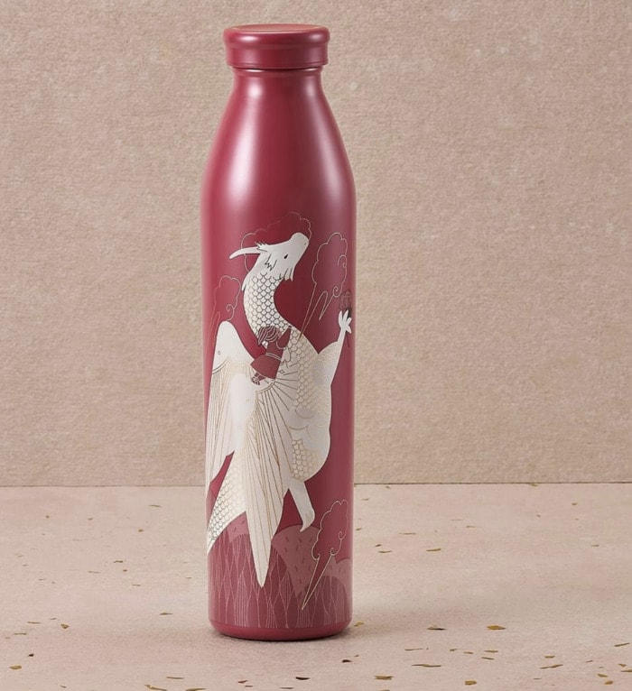 Starbucks Year of the Dragon Cups - hong kong pink guardian dragon water bottle