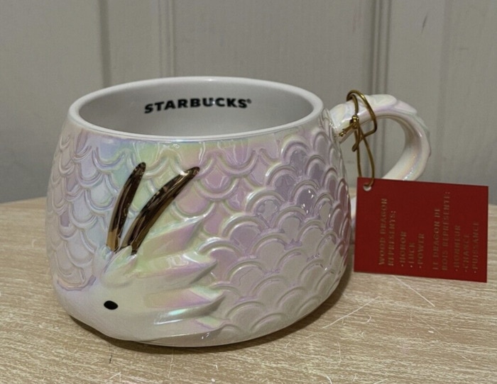 Starbucks Year of the Dragon Cups - iridescent dragon mug