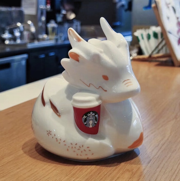 Starbucks Year of the Dragon Cups - dragon bank